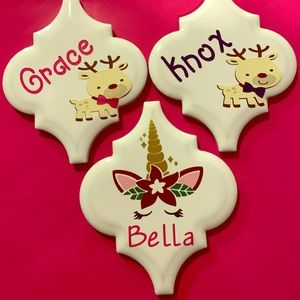 Personalized Christmas ornaments